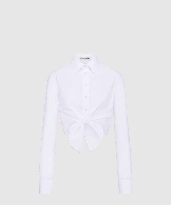 [DIOR-디올]Dioriviera 타이 크롭 블라우스 541B6