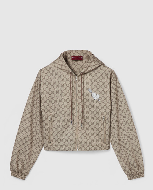 [GUCCI-구찌]프린트 테크니컬 저지 지퍼 재킷 838091