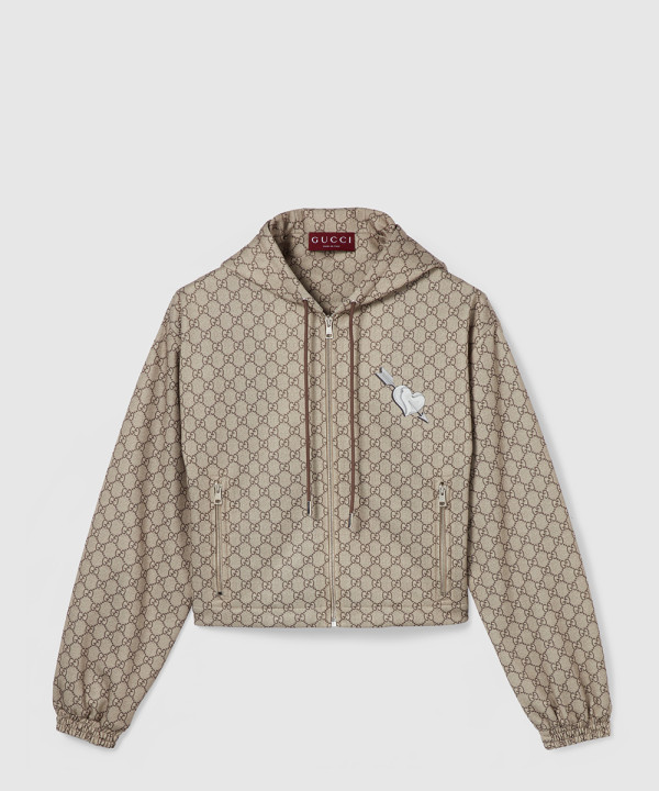 [GUCCI-구찌]프린트 테크니컬 저지 지퍼 재킷 838091