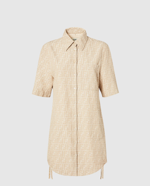 [FENDI-펜디]FF 샴브레이 드레스 FLD562