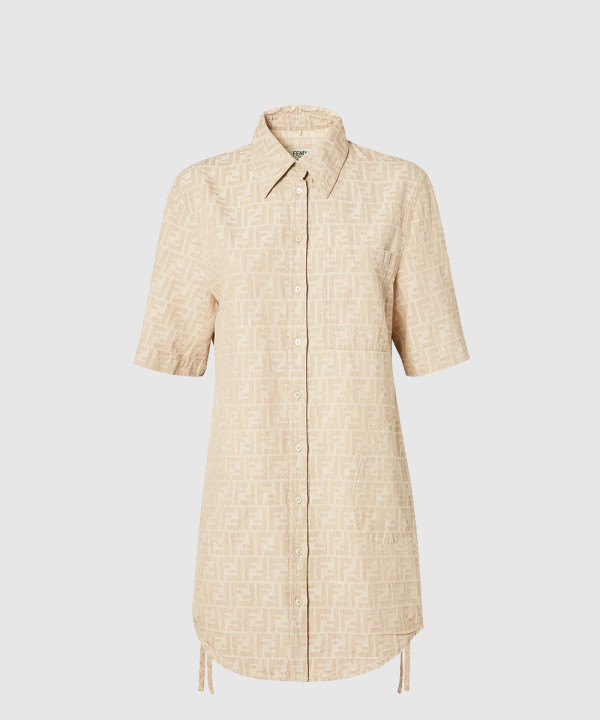 [FENDI-펜디]FF 샴브레이 드레스 FLD562