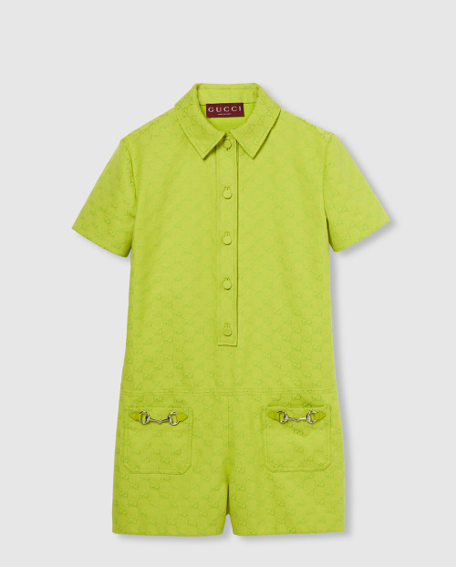 [GUCCI-구찌]홀스빗 GG 캔버스 점프수트 ‎781457