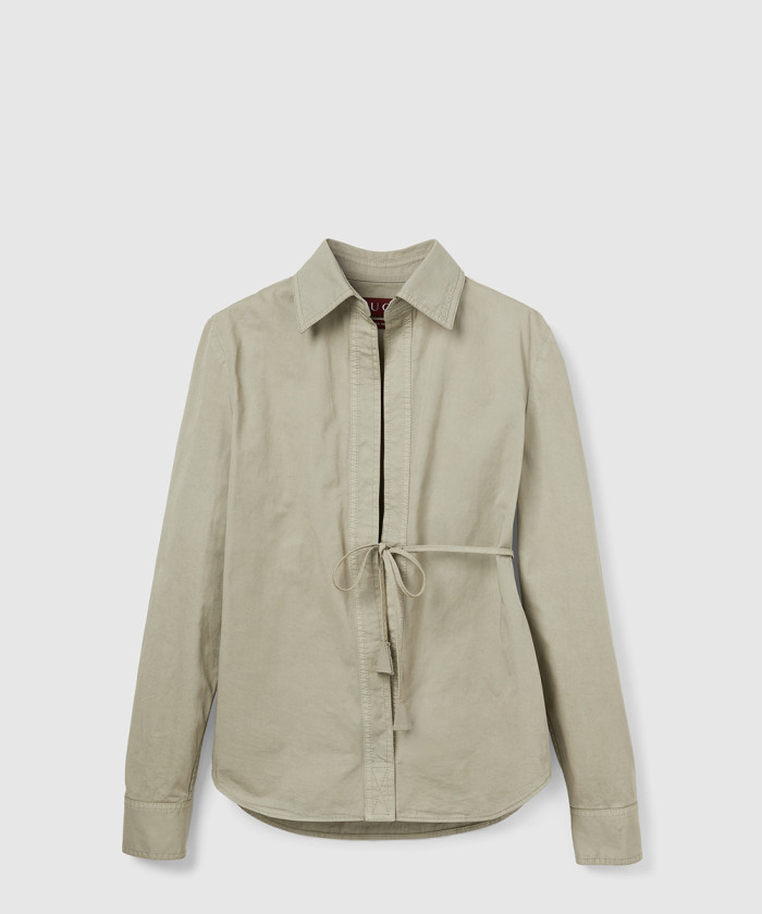 레플리카|이미테이션 gucci-구찌타이-웨이스트-코튼-트윌-셔츠-830134