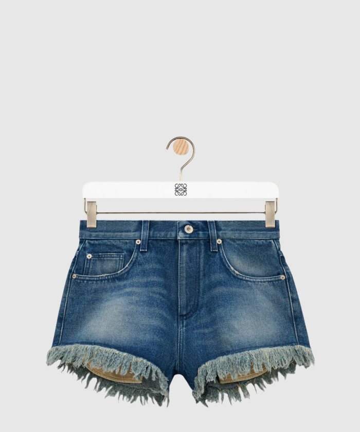 레플리카|이미테이션 loewe-로에베애너그램-쇼츠-데님