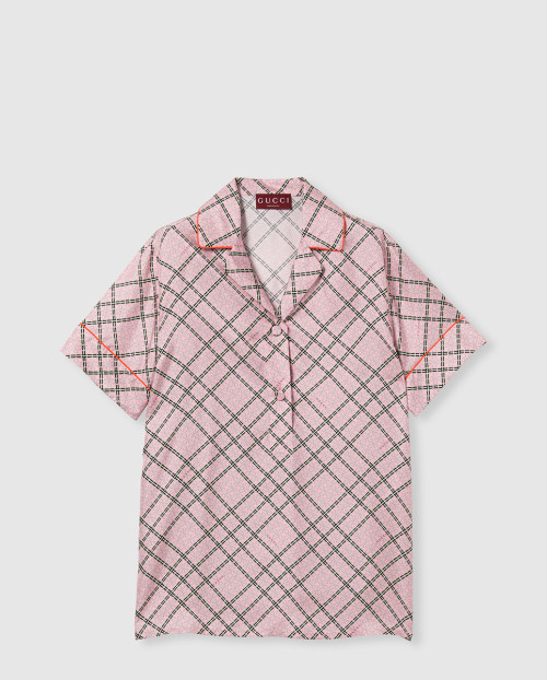 [GUCCI-구찌]프린트 실크 트윌 셔츠 805717