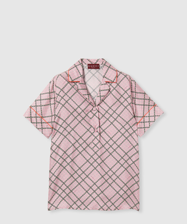 [GUCCI-구찌]프린트 실크 트윌 셔츠 805717
