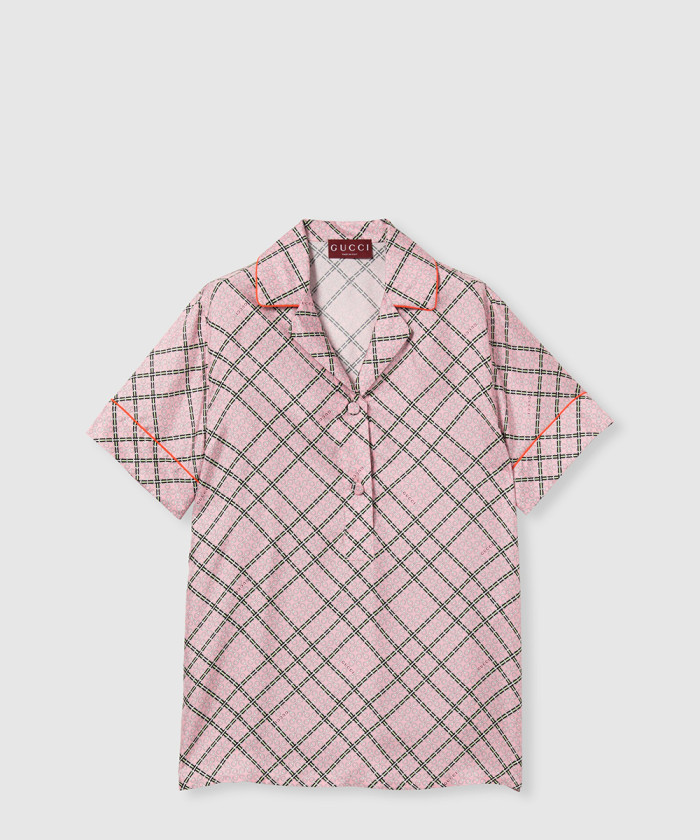 레플리카|이미테이션 gucci-구찌프린트-실크-트윌-셔츠-805717