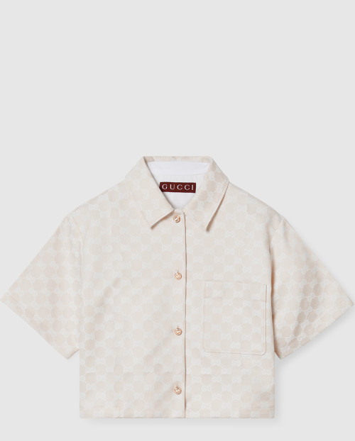 [GUCCI-구찌]GG 코튼 개버딘 셔츠 784901