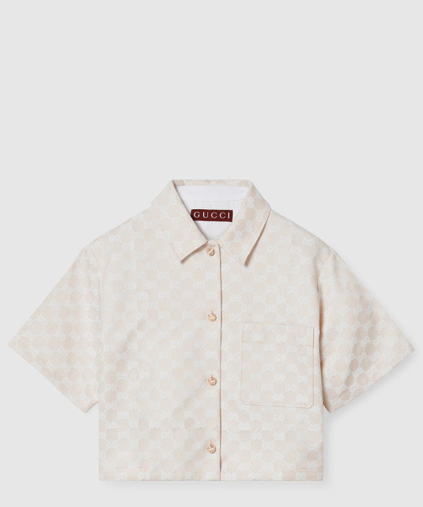 [GUCCI-구찌]GG 코튼 개버딘 셔츠 784901