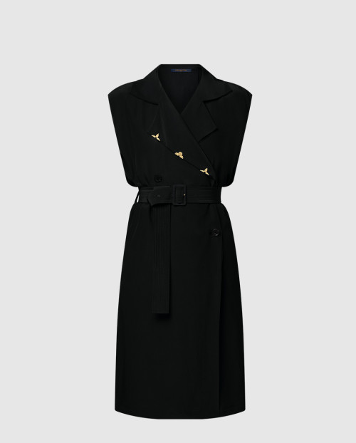 [LOUIS VUITTON-루이비통]벨티드 더블 브레스티드 드레스 1AHGG4