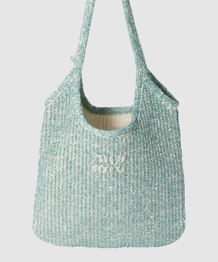 레플리카|이미테이션 miumiu-미우미우아이비-스팽글-메쉬-백-5bg231