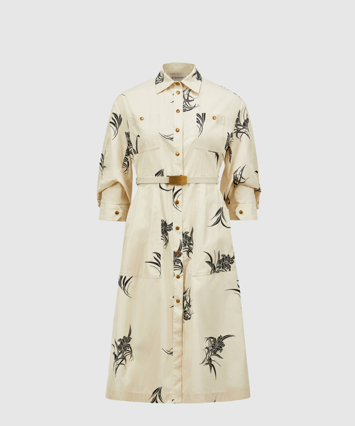 레플리카|이미테이션 moncler-몽클레어플로럴-프린트-코튼-셔츠-드레스
