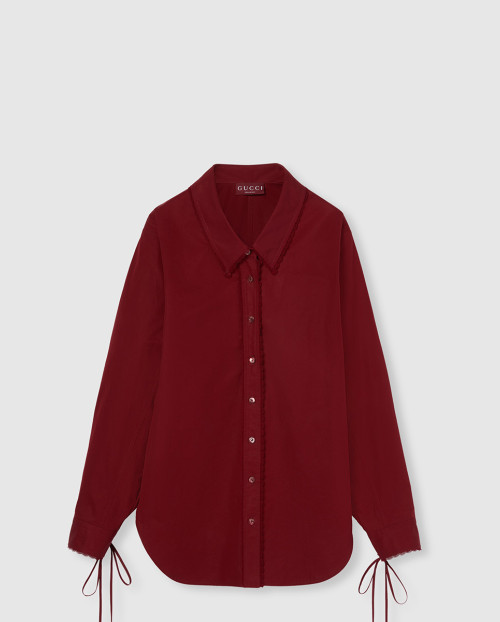 [GUCCI-구찌]타이 코튼 포플린 셔츠 830353