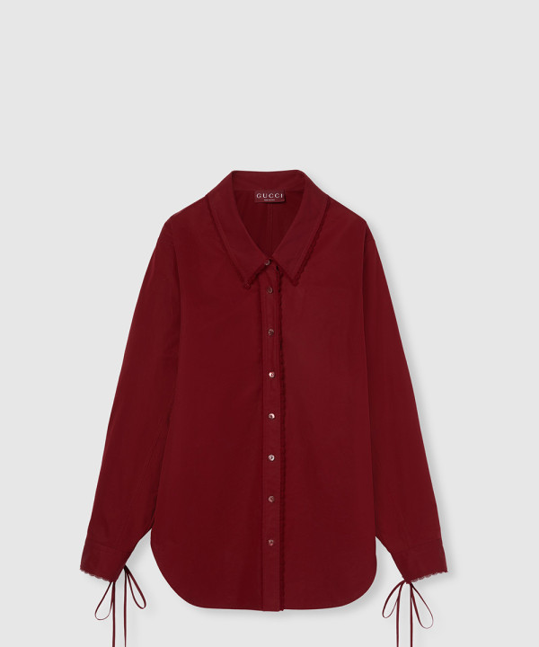 [GUCCI-구찌]타이 코튼 포플린 셔츠 830353