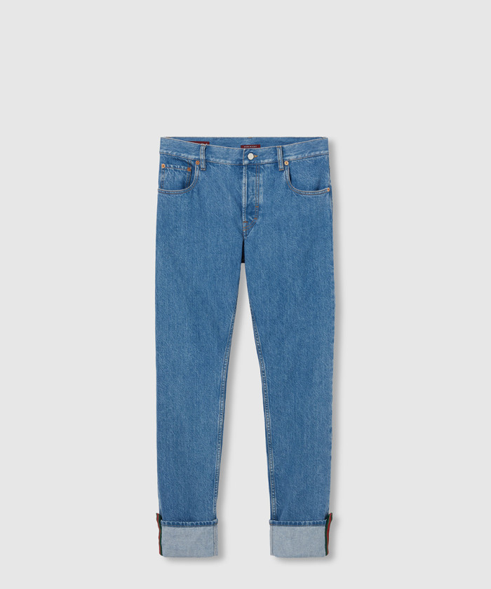 레플리카|이미테이션 gucci-구찌테이퍼드-핏-데님-팬츠-796483