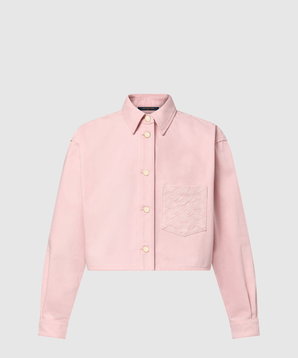 [LOUIS VUITTON-루이비통]크롭 데님 셔츠 1AHHT4