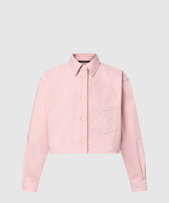 레플리카|이미테이션 louis-vuitton-루이비통크롭-데님-셔츠-1ahht4
