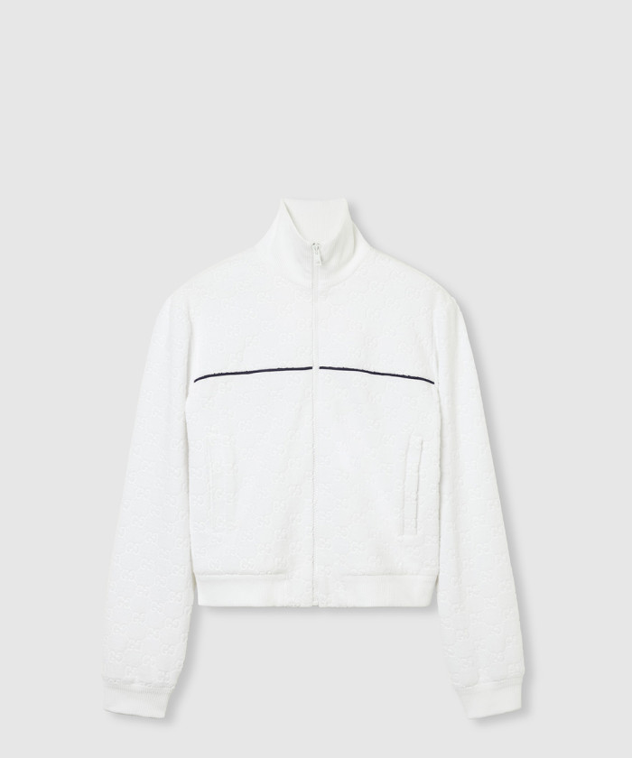 레플리카|이미테이션 gucci-구찌gg-코튼-파일-블라-체인-스웨트셔츠-816073