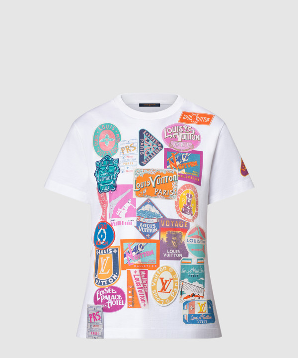 [LOUIS VUITTON-루이비통]트래블 패치 프린트 티셔츠 1AHISJ