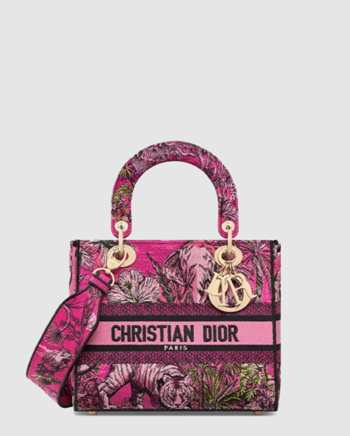 [DIOR-디올]레이디백 램스킨 미듐 M0565