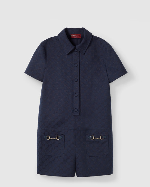 [GUCCI-구찌]홀스빗 GG 캔버스 점프수트 781457