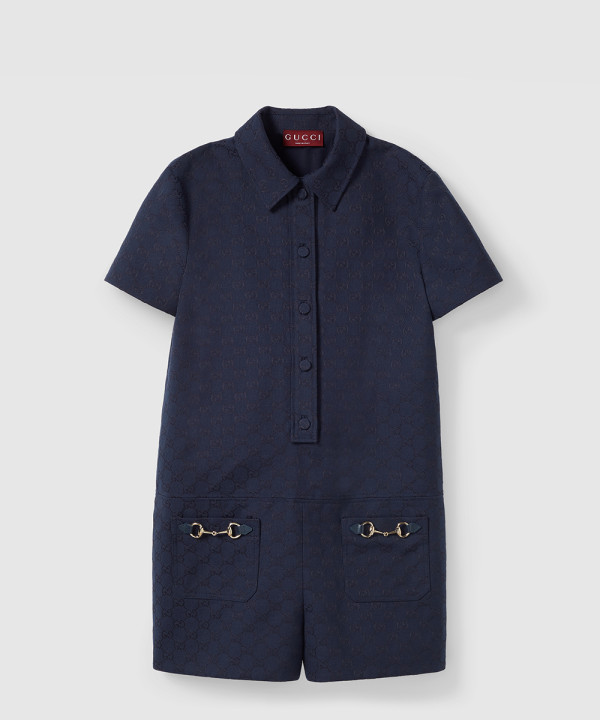 [GUCCI-구찌]홀스빗 GG 캔버스 점프수트 781457