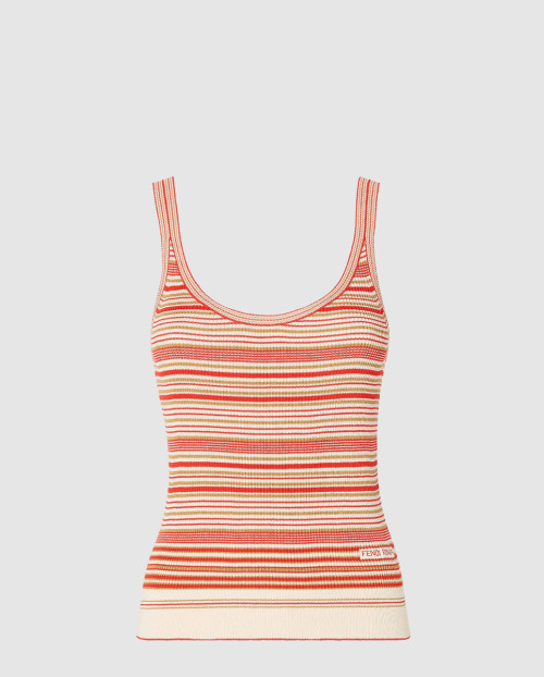 [FENDI-펜디]스트라이프 코튼과 실크 탑 FZXD49