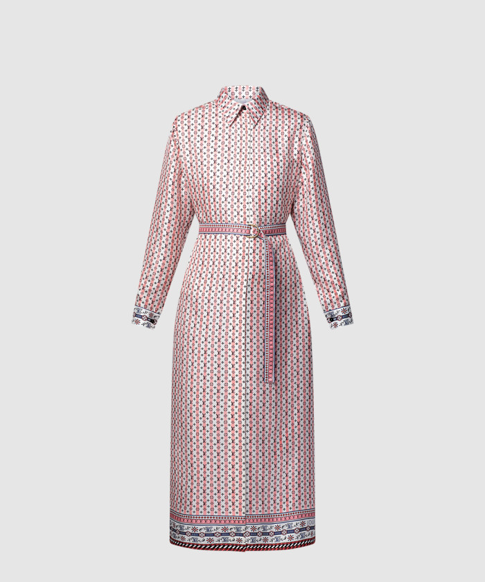 레플리카|이미테이션 louis-vuitton-루이비통스카프-프린트-셔츠-드레스-1ahhyx