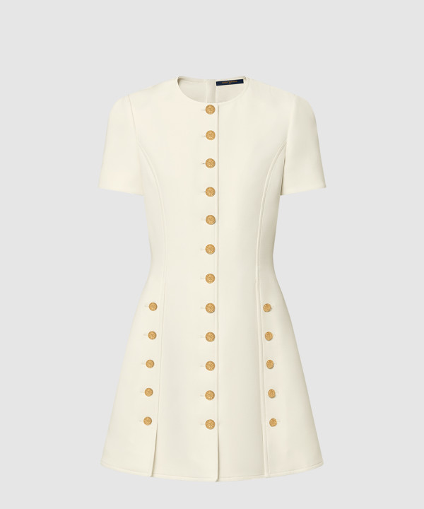 [LOUIS VUITTON-루이비통]버튼 트림 드레스 1AHGUH