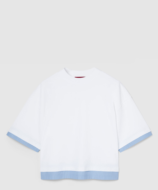 [GUCCI-구찌]자수 장식의 부드러운 니트 티셔츠 833049