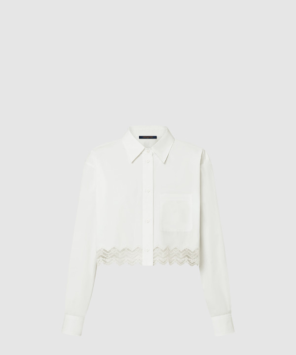 [LOUIS VUITTON-루이비통]레이스 트림 셔츠 1AHGWW