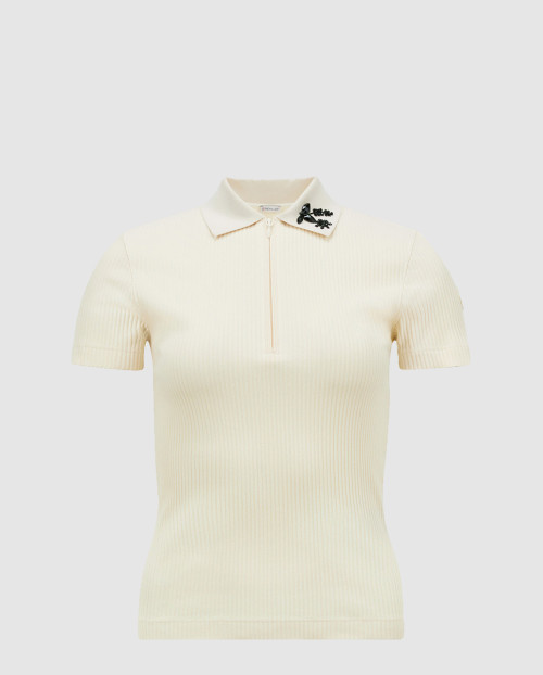 [MONCLER-몽클레어]핸드 비즈 코튼 폴로 셔츠