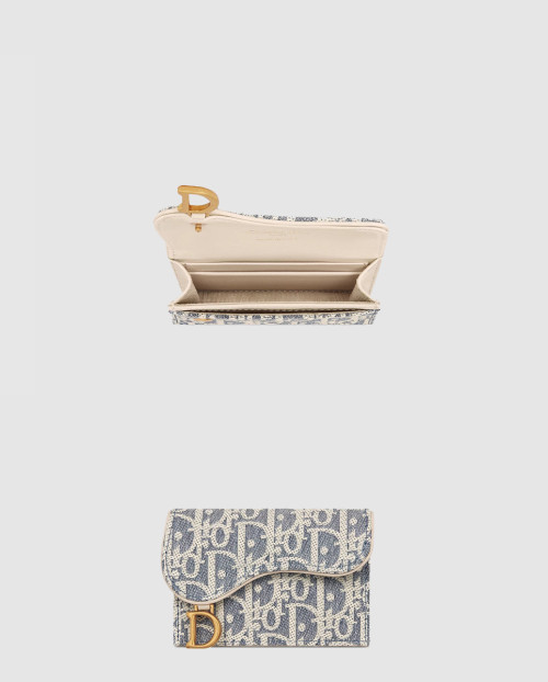 [DIOR-디올]Saddle Bloom 카드 지갑 S5611