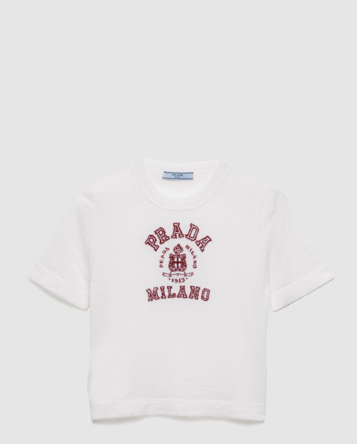 [PRADA-프라다]캐시미어 인타르시아 티셔츠 P24M2M