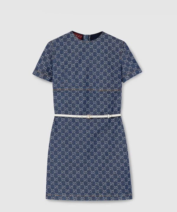 [GUCCI-구찌]GG 데님 자카드 드레스 ‎818219