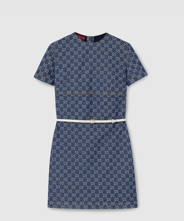 레플리카|이미테이션 gucci-구찌gg-데님-자카드-드레스-818219