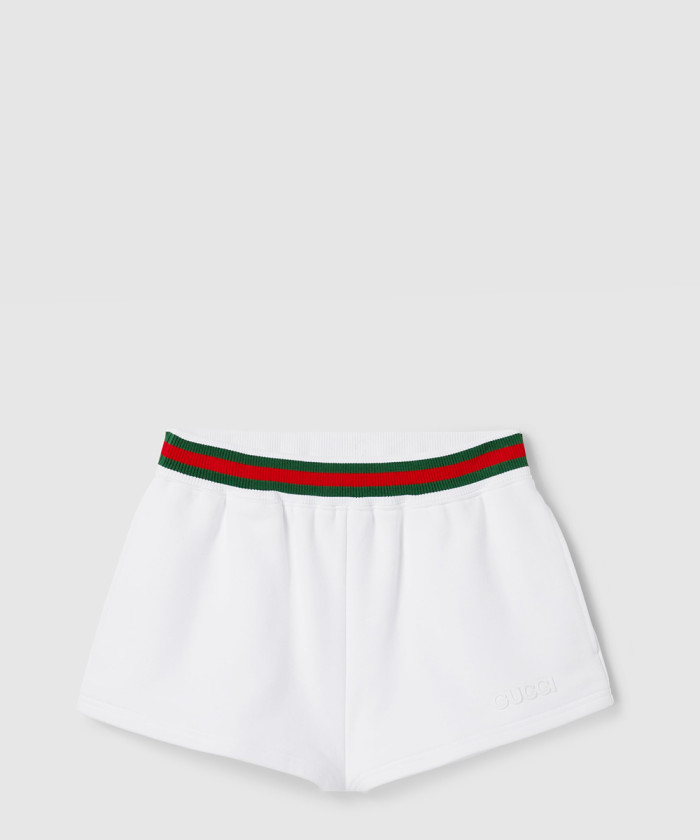레플리카|이미테이션 gucci-구찌웹-디테일-코튼-저지-쇼츠-810393