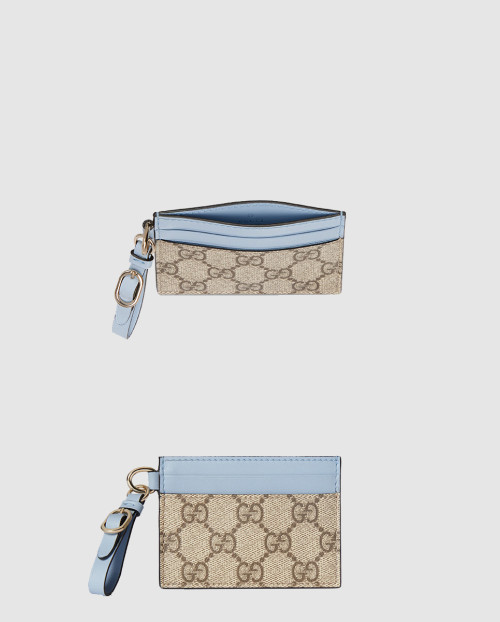 [GUCCI-구찌]GG 엠블럼 스트랩 카드 케이스 819121