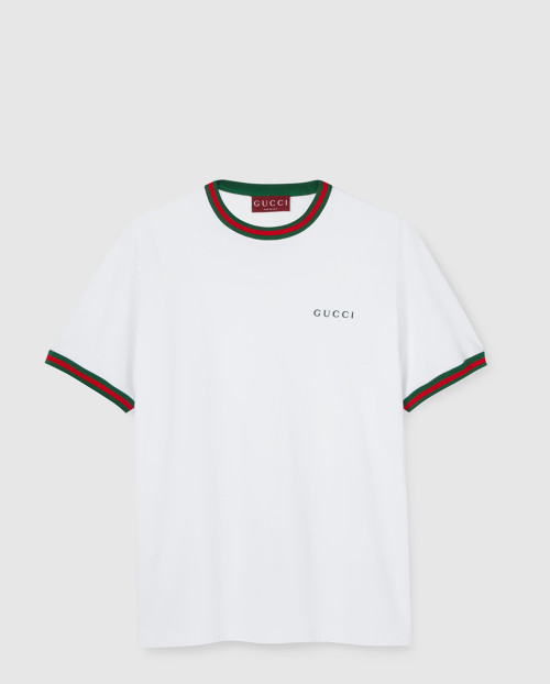 [GUCCI-구찌]자수 코튼 저지 티셔츠 835640