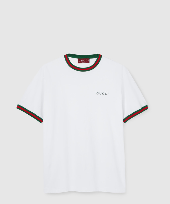 레플리카|이미테이션 gucci-구찌자수-코튼-저지-티셔츠-835640