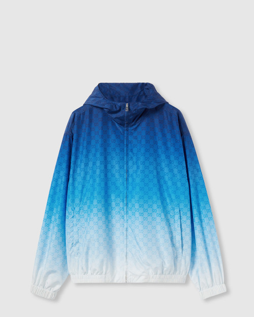 [GUCCI-구찌]프린트 테크니컬 포플린 지퍼 재킷 ‎814110