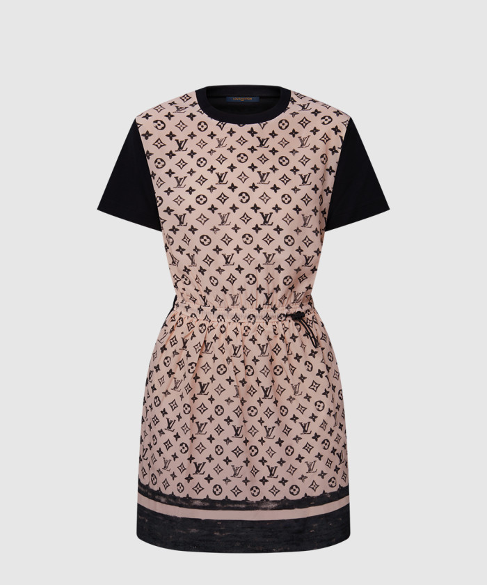 레플리카|이미테이션 louis-vuitton-루이비통모노그램-프론트-드로스트링-드레스-1aiayn