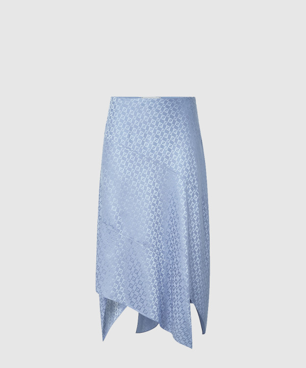 [FENDI-펜디]실크 FF 자카드 스커트 FQ7657