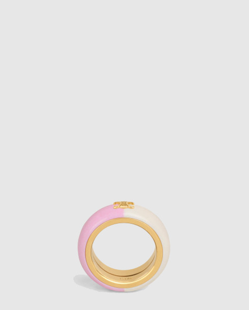 [CELINE-셀린느]레진과 골드 장식 신주 반지 461VC6