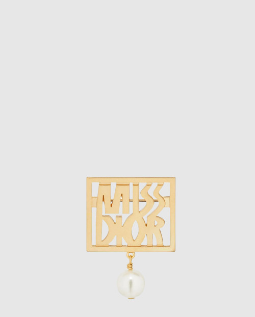 [DIOR-디올]레터링 장식 브로치 V1407