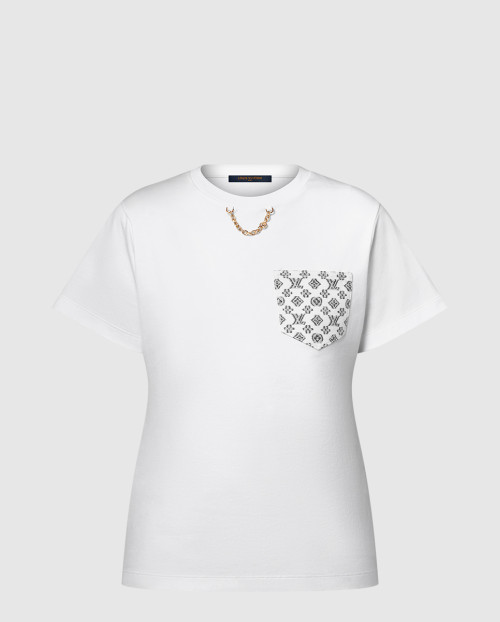 [LOUIS VUITTON-루이비통]시그니처 플라크 티셔츠 1AHX91