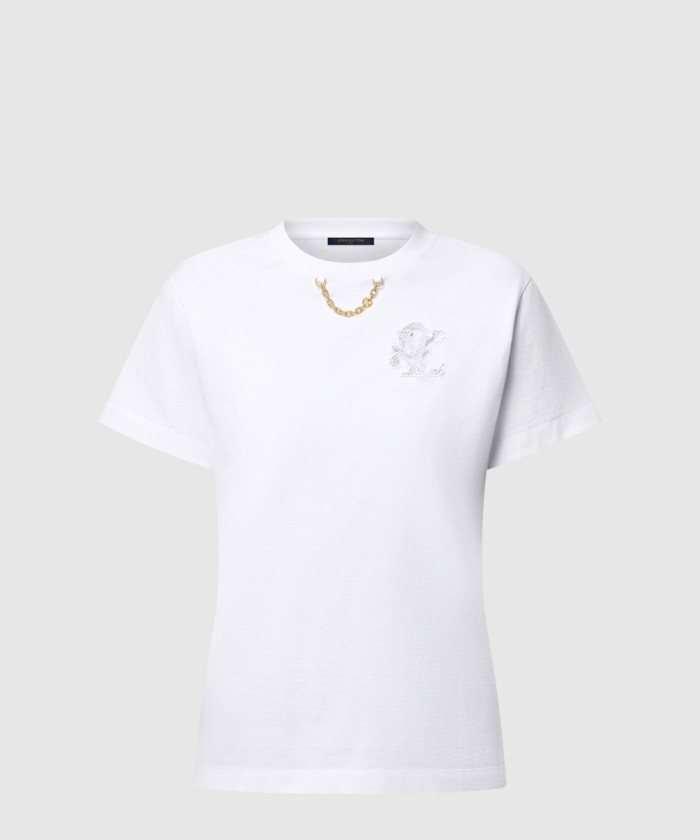 레플리카|이미테이션 louis-vuitton-루이비통브리티시-자수-티셔츠-1ahjft