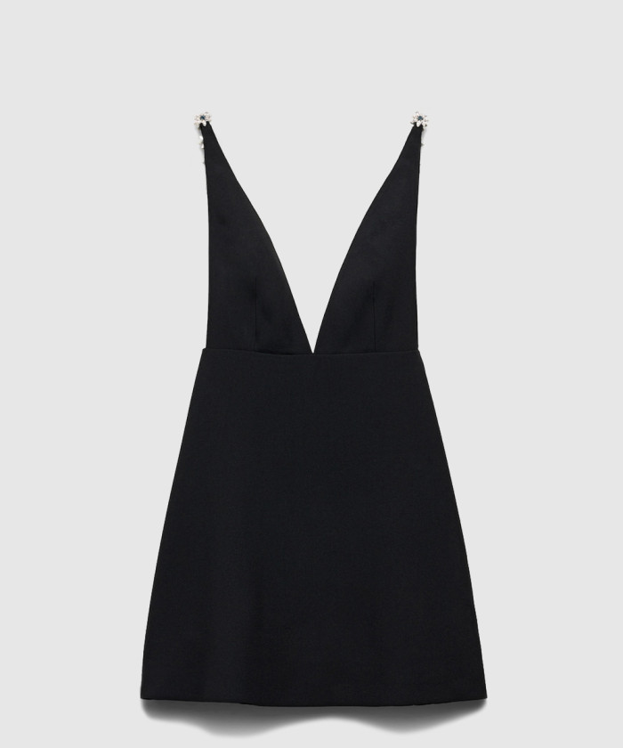 레플리카|이미테이션 prada-프라다자수-장식의-사블레-미니-드레스-p3o34r