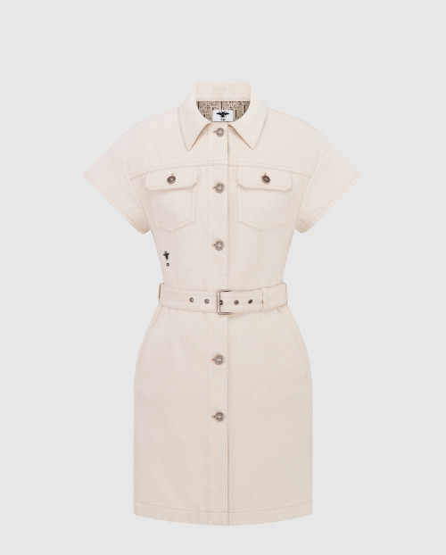[DIOR-디올]벨트 쇼트 셔츠 드레스 522R9