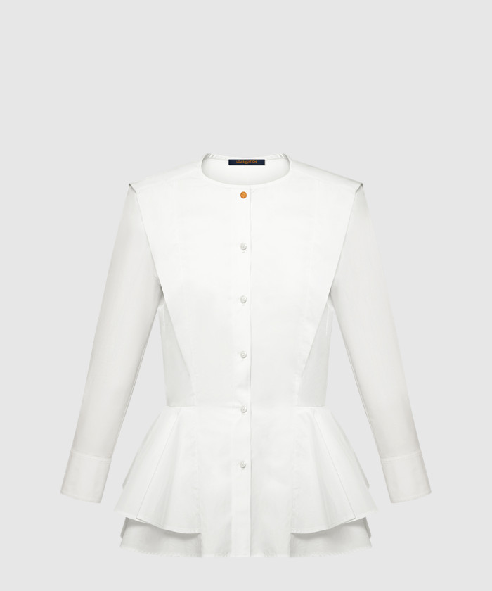 레플리카|이미테이션 louis-vuitton-루이비통포플린-페플럼-블라우스-1ahhmn